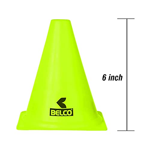 Image of BELCO Sports 6 Inch Cones Pack 6,20 Space Markers Agility Combos