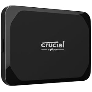 Crucial X9 1TB Portable SSD – Up to 1050MB/s Read – PC and Mac, Lightweight and Small with 3-Month Mylio Photos+ Offer – USB 3.2 External Solid State Drive – CT1000X9SSD902