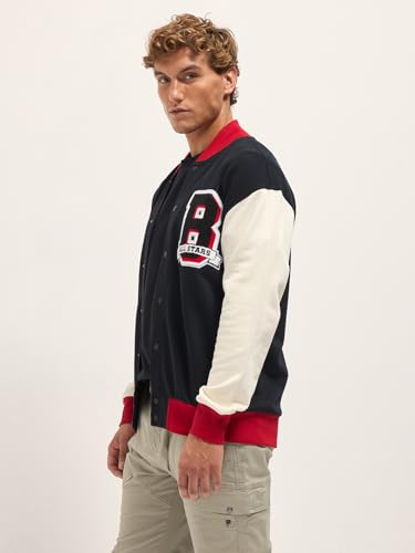Image of THE BEAR HOUSE Men's Pure Cotton Relaxed Fit Jacket