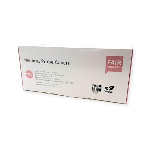 FAIR SQUARED Ultraschall Schutzhüllen - medizinische Schutzhüllen 200 Stück - 28x295 mm oder 33x195 mm (Ø 33mm)
