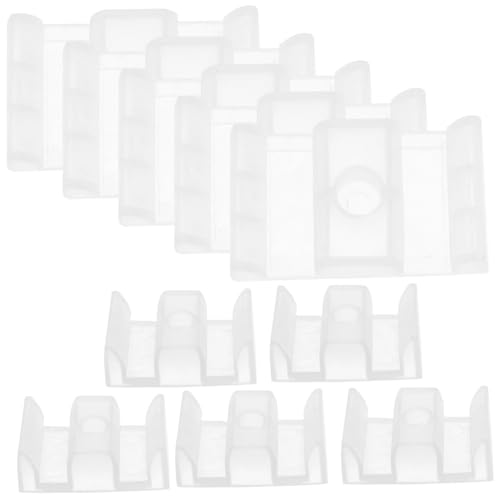 HONITANO 10 piezas Guías Correderas para Puertas de Ducha de Topes de Plástico para Mampara Protectores Antichoque para de Plato de Ducha Accesorios para Mampara Baño Instalación Fácil y