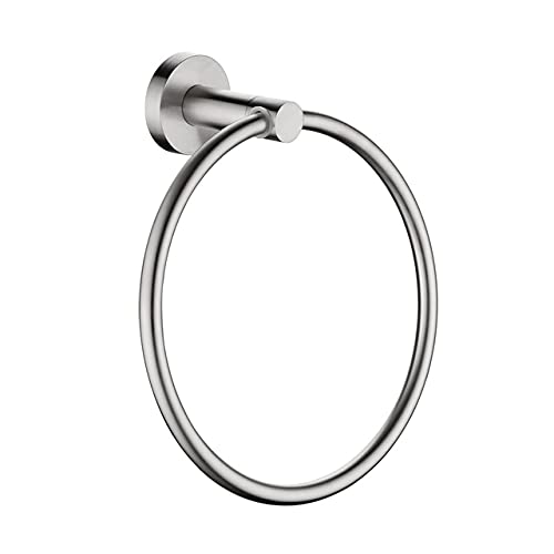Anillo de toalla de acero inoxidable cepillado para baño y aseo 2