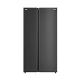 Midea Refrigerador Side by Side, 25 pies cúbicos, Basalt Gray, Space Master, MDRS925MGM45A