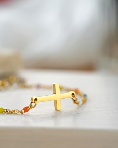 Tarsus Birthday Gifts for Women Teens, You are God's Gift to The World, Birthday Cross Bracelet for Friend Sister Daughter Granddaughter Niece...2