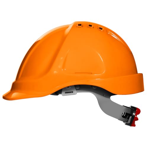 ABS Cascos de Seguridad - EN 397 Casco Obra Homologado - Casco Obra - Cascos De Obra - Trabajo Naranja