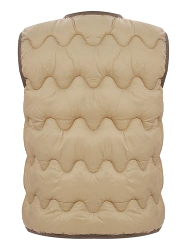 Jhaoyu Kids Girls Boys Warmth Qulited Vest Sleeveless Padded Button-up Jacket Coats Casual Lightweight Outerwear2