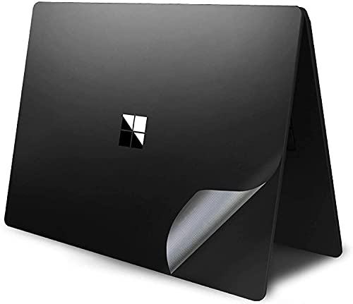 Image of XSKN Pure Color Full Body Bubble Free Computer Vinyl Decal Sticker Cover Protective Skin for Microsoft Surface Laptop 1 2 3 4 5 Model Computer (Surface Laptop 4&5 15 inch,Black)