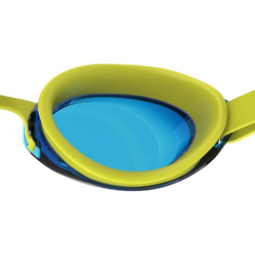 Speedo Unisex Kids Jet 2.0 SwiMing Goggles | Enhanced Vision, Empire YeLow/Neon Blue, One Size - Image 5