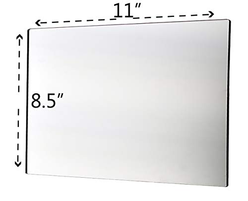 Espejo acrílico rectangular 8.5x11 pulgadas 2 unidades miniatura 6