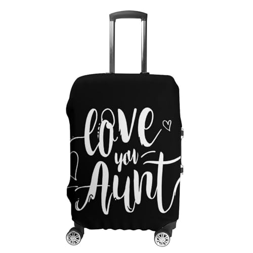 Love You Aunt Luggage Covers Washable Travel Suitcase Cover Elastic Baggage Protector