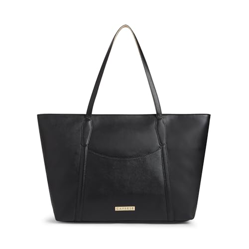 Image of Caprese Jimny Horizontal 16 Inch Laptop Compatible Large Tote Bag for Women with Comfortable Straps | Stylish Shoulder & Handheld Bag | Multi-Compartment Design for Work, Travel