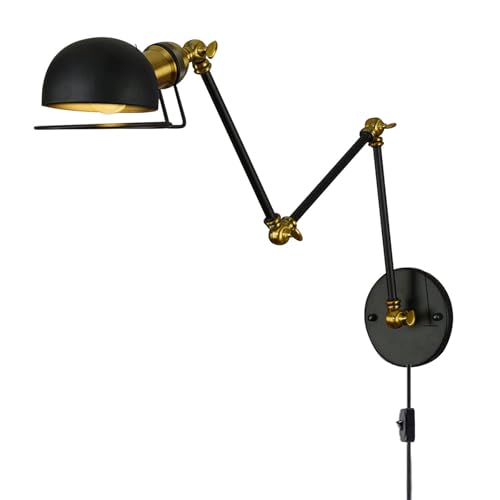 Lámpara de pared extensible articulada de luz LED cálida decorativa