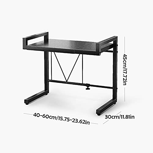 Étagère micro-ondes rétractable avec support à épices épaissi - 3