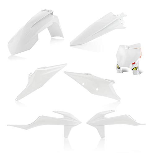 Kit plastique 5 elements KTM SX SXF 19 Cycra blanc pour moto cross