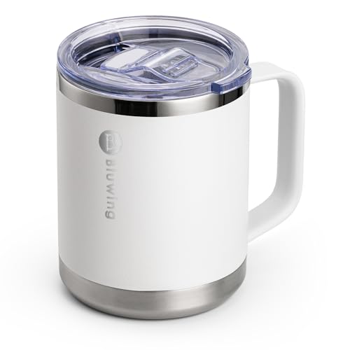 Taza de café aislada con tapa, 12 oz, acero inoxidable miniatura 1