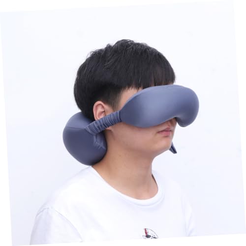 Almohada de Viaje con Soporte en Forma de U Mediana Gris miniatura 7