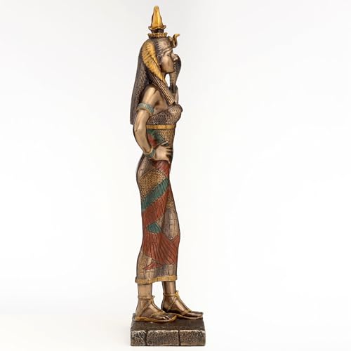 Estatua de la Diosa Egipcia Hathor con Cobra miniatura 7
