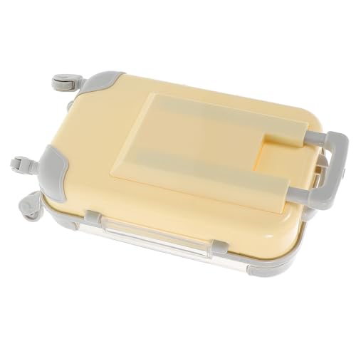 Gogogmee Tiny Suitcase Party Favor Box Eyelash Case Makeup Organizer Portable Cosmetic Suitcase Lash Case Travel Beauty Storage for Business Trips