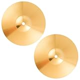 HOMOCONO Crash Becken 2 Stück 15cm Metall Trommelbecken für Jazz Drums Langlebiges Zubehör für Schlagzeugteile und Reparaturen