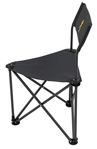 Browning Dakota Hunting And Camping Chair - Compact And Foldable Steel Frame With 3 Legs, Extra Wide 600D Fabric Seat, Angled Back, And Shoulder Carry Bag #TOP3