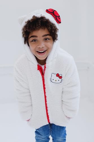 Hello Kitty Girls Cosplay Sherpa Jacket Toddler to Big Kid Sizes (3T - 14-16)2