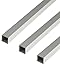 Produktbild Alberts 498115 Vierkantrohr | Aluminium, silberfarbig eloxiert | 1000 x 20 x 20 mm | 3er Set