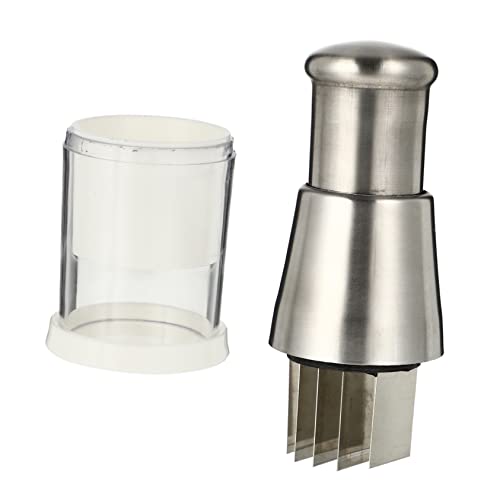 STOBAZA Handheld Food Chopper Slap Press Vegetable Cutter Manual Onion and Garlic Crusher Compact Kitchen Accessory for Preparation and Cleanup