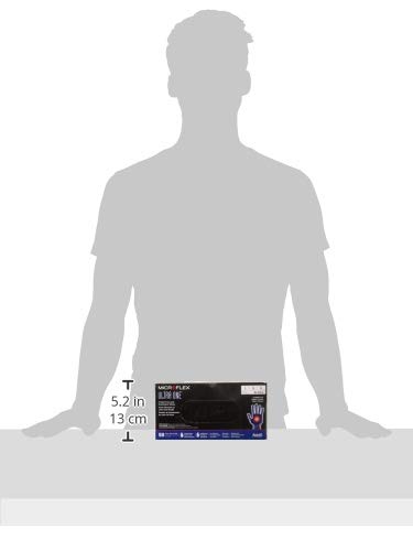 Ansell Microflex Ultra One Powder Free, Latex Extended Cuff Examination Gloves - Large, UL315L - Image 4