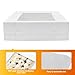 Wowxyz 19x14x4 Inches Cake Boxes 6pcs Rectangle Half Sheet 1/2 Sheet Bakery Boxes with Window - Donuts, Pastry Baking Cake, Pie White Cardboard Treat Packaging