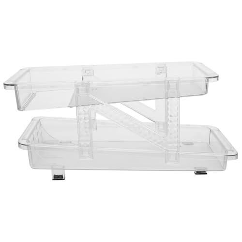 NAMOARLY Soda Can Organizer for Refrigerator Stackable Beverage Holder Space-saving Design Transparent Double Expandable Storage Bin for Efficient Drink Organization Fridge Freezer