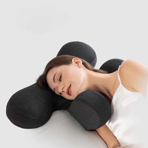 Almohada espuma ajustable tamaño grande gris oscuro miniatura 5