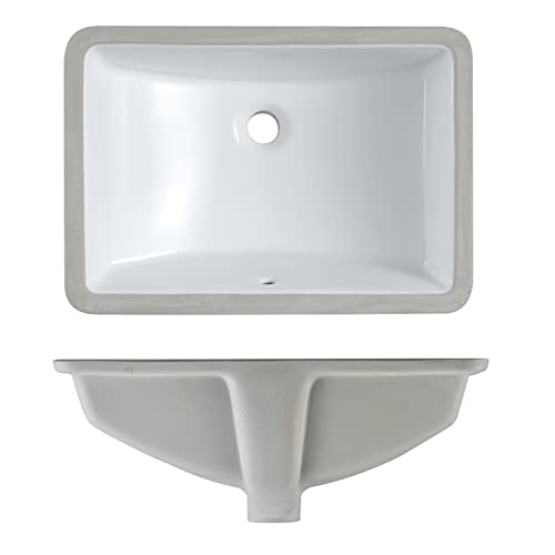 Meje #202H -18 Inch Vessel Sink Rectangle Undermount Bathroom Sink Lavatory Vanity Ceramic thumb #5