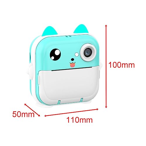 SM SunniMix Câmera digital para impressão instantânea, câmera de vídeo, gravação de fotos e vídeos,