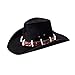 Produktbild W WIDMANN MILANO Party Fashion 25471 - Hut Dandy mit Krokodilzähnen, schwarz, Cowboyhut, Entdecker, Forscher, Krokodiljäger, Faschingskostüme