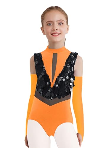 専用 チャコット新品レオタード130 オレンジ バレエ レオタード