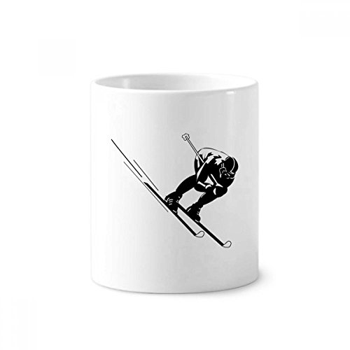 Porte-stylo brosse à dents céramique pour ranger votre bureau avec style ski
