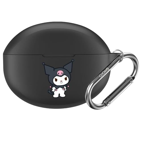 Image of Reiox Soft Silicone Protactive Case Cover Compitable for Oneplus Nord Buds 3 | 3 Pro (Kuromi)