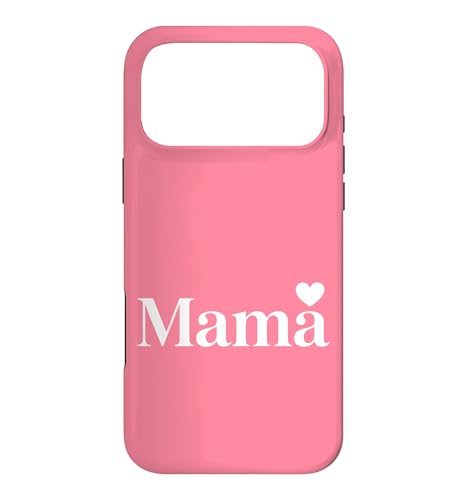 Mama Elegant Typography Minimalist Heart for Mothers - �s���N �X�}�z�P�[�X iPhone 17 Pro Max �p