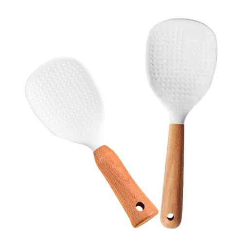 Alipis 2pcs Japanese Brand Rice Spatula Ladle Style Spoon Rice Paddle Non-stick