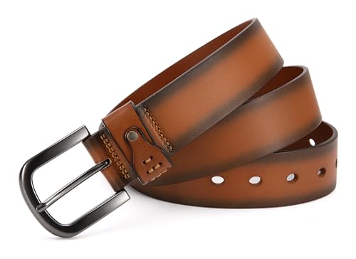 Image of CHAOREN Full Grain Leather Belt for Men, Work Belts for Men Heavy Duty, Daily Wear for Jeans Pants