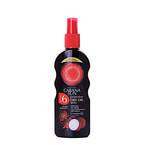 Cabana Sun CABANA Tiefbräunungs-Trockenöl-Spray SPF6, 200 ml