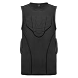 KiBcsLic Gepolsterter Fußball-Schutzanzug mit Rippenschutz aus Polyester, S
