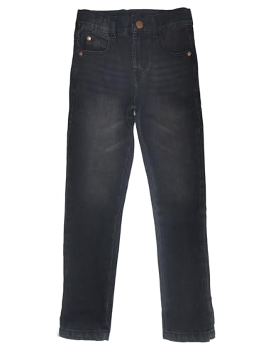 Bienzoe Boys Adjustable Waist Low Waist Ripped Denim Jeans