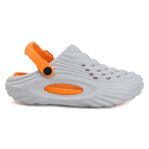 Image of Men's Lightweight EVA Clogs with Adjustable Back Strap | Breathable Anti-Skid Slip-On Sandals | Comfortable Casual Garden Beach Clogs for Indoor Outdoor