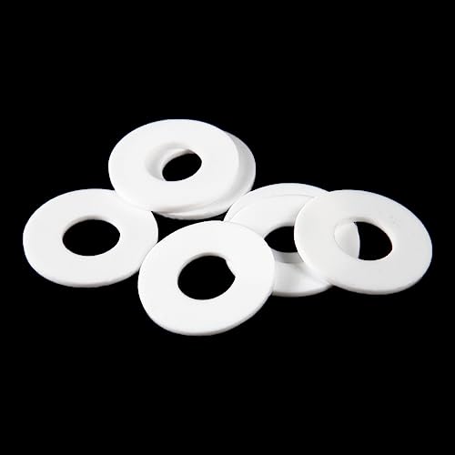 Rondelle plate PTFE anti-corrosive et isolante thermique 51x22x3mm pour fluides