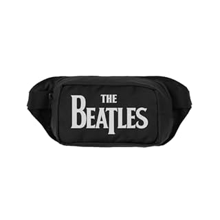Rocksax The Beatles Sac à bandoulière Logo, Noir, Sac à bandoulière - Les Beatles, Paul McCartney, John Lennon, RIngo Starr, George Harrison