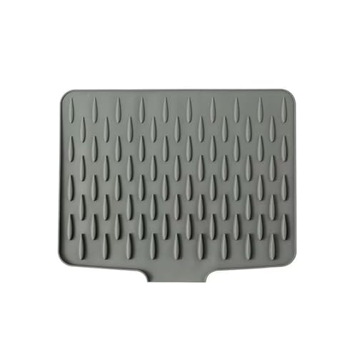 Alfombrilla de silicona para secar platos sin acumular humedad en la encimera 2