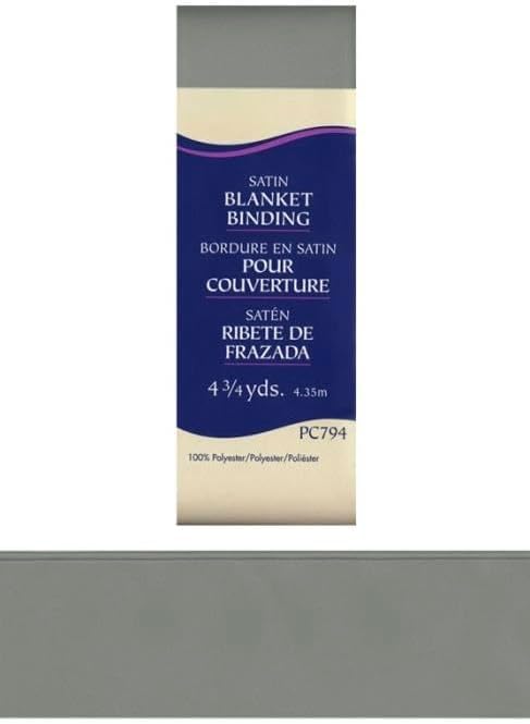 Wrights Blanket Bindings | PC794 | Satin Blanket Bindings | All Wright's Current Colors, All in Stock, Ready for Quick Shipping (045 - Light Grey)