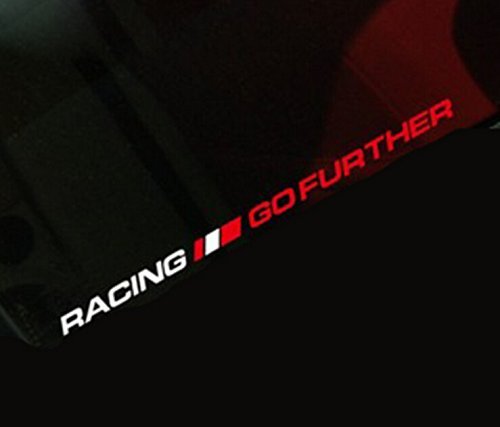 Racing and Go Further English Letters Vinyl Car Window Decal