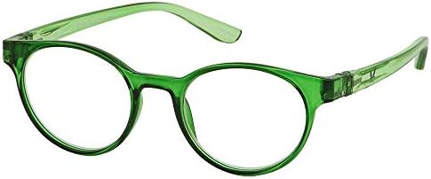 BUNNY EYEZ Readers - SOPHIE - Reading Glasses with a Tiltable & Flippable Frame - Chic & Modern Design - Diopter Strength of +1.50 to +3.00 - Spring Green Crystal, 3.00
